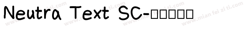 Neutra Text SC字体转换